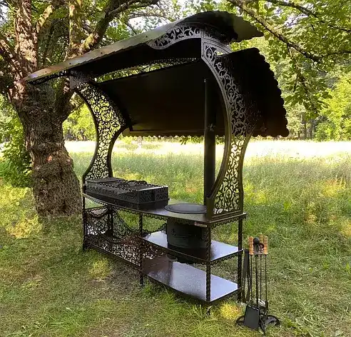 Мангал із пічкою 